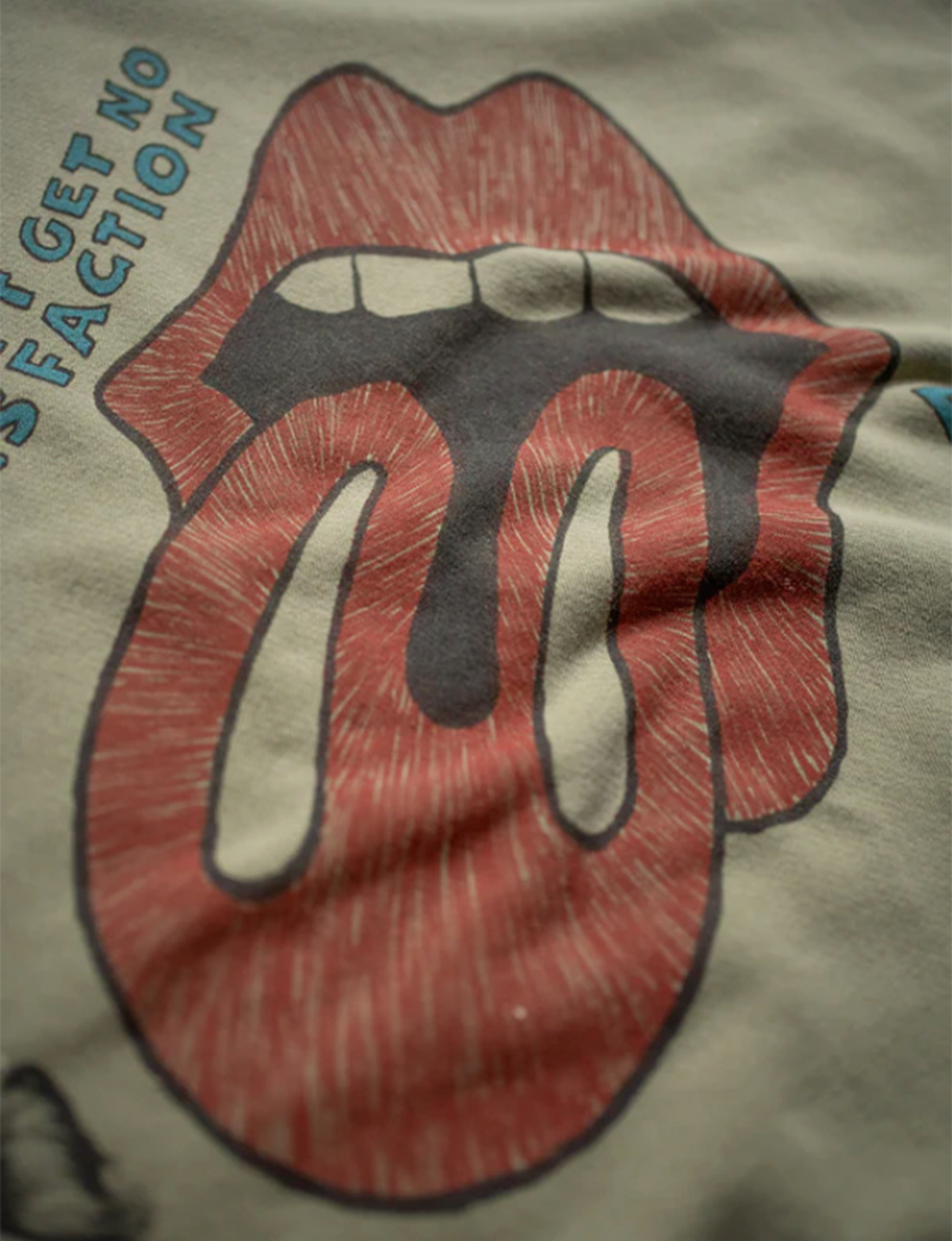 Rolling Stones Sketch Crew Fleece, Fatigue