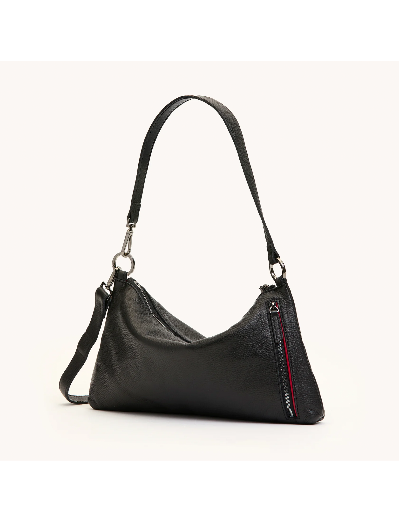 Kyle Medium Handbag, Black/Gunmetal