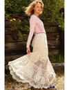 Boho Flare Skirt, Natural