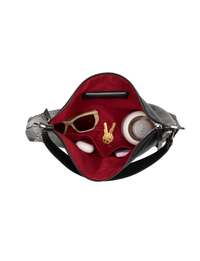 Kyle Large Handbag, Black/Gunmetal