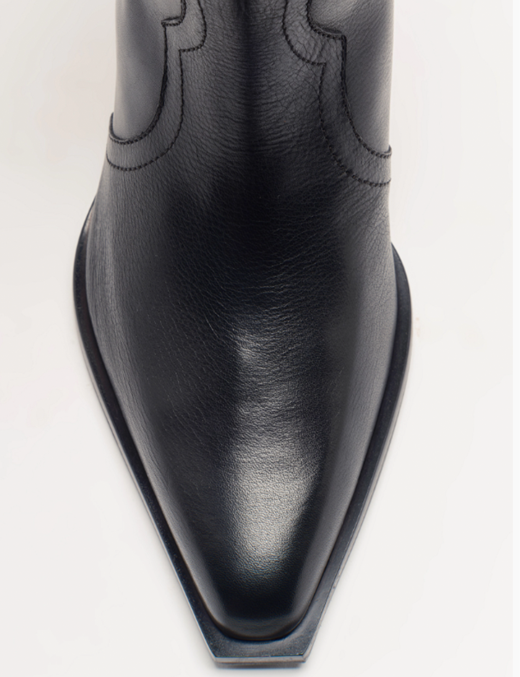 Cat Nap Cowboy Boot, Black Leather