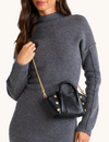 Paul Mini Handbag, Black/Brushed Gold