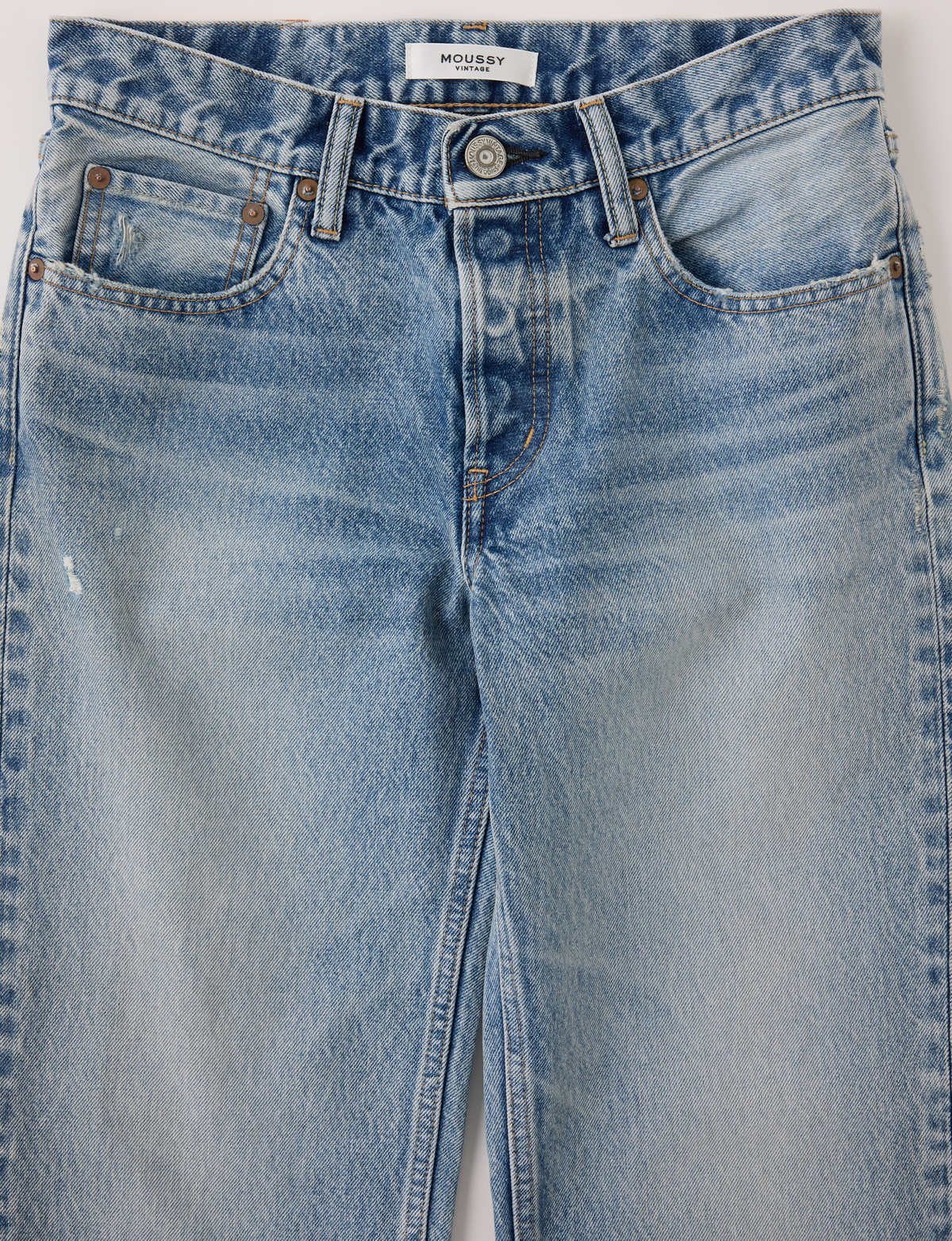 Low Rise Albany Straight, Light Blue