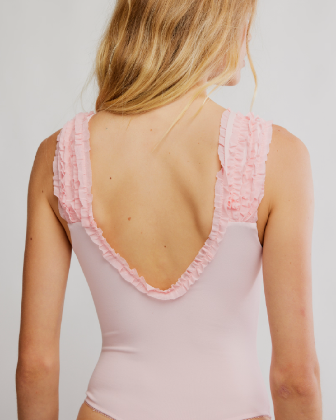Party Favor Bodysuit, Pink Ribbons