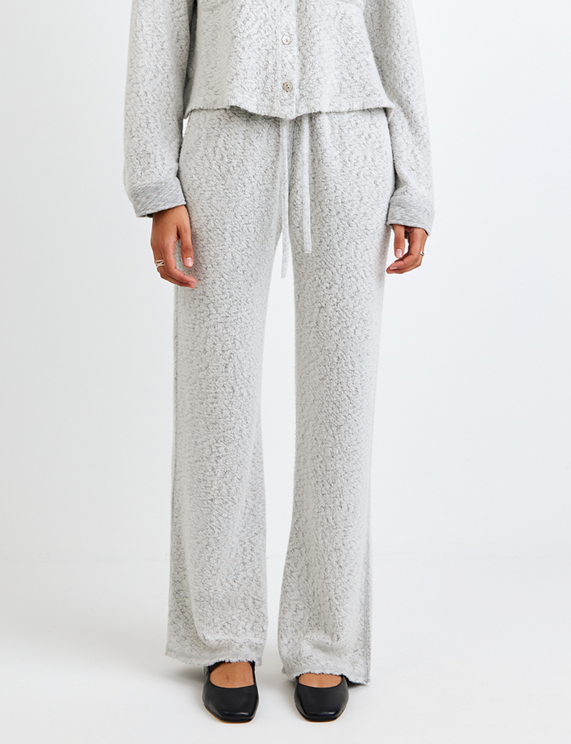 Contrast Wide Leg Pant, Winter Storm