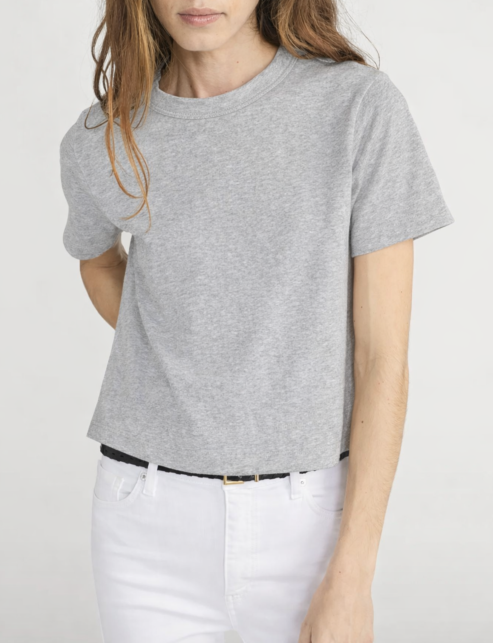 Heather Boxy Tee,