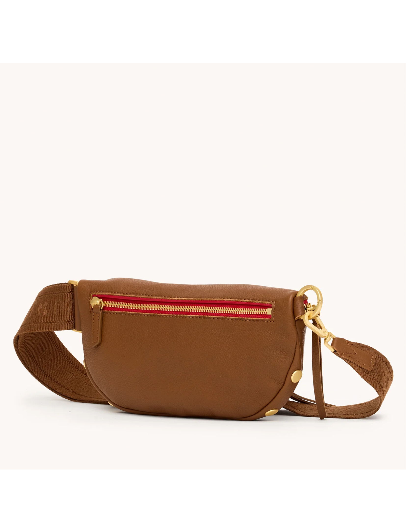 Charles Medium Crossbody, Mahogany/Brushed Gold