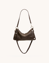 Kyle Small Handbag, Espresso/Silver