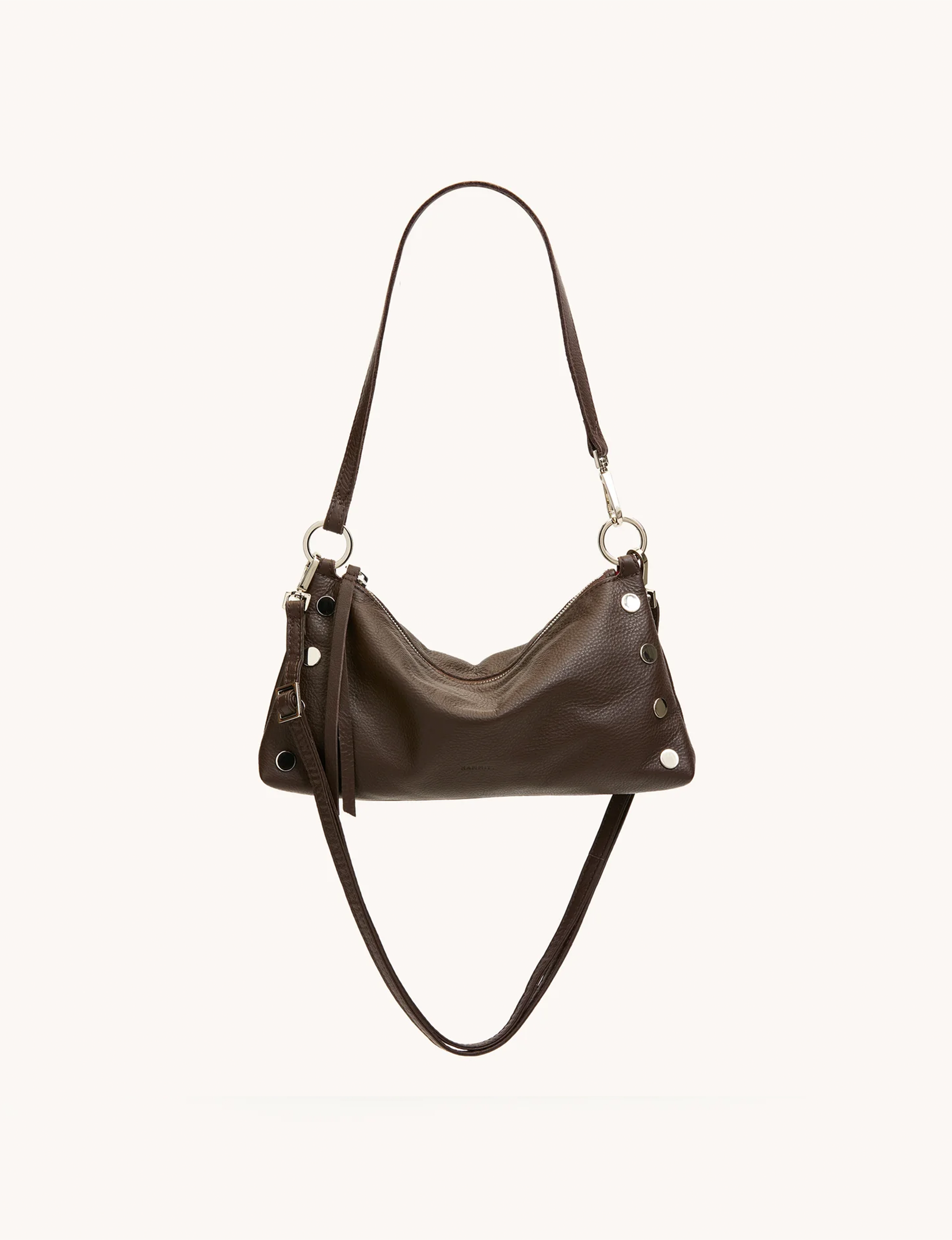 Kyle Small Handbag, Espresso/Silver