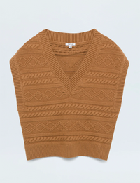 Marta Sweater Vest, Caramel