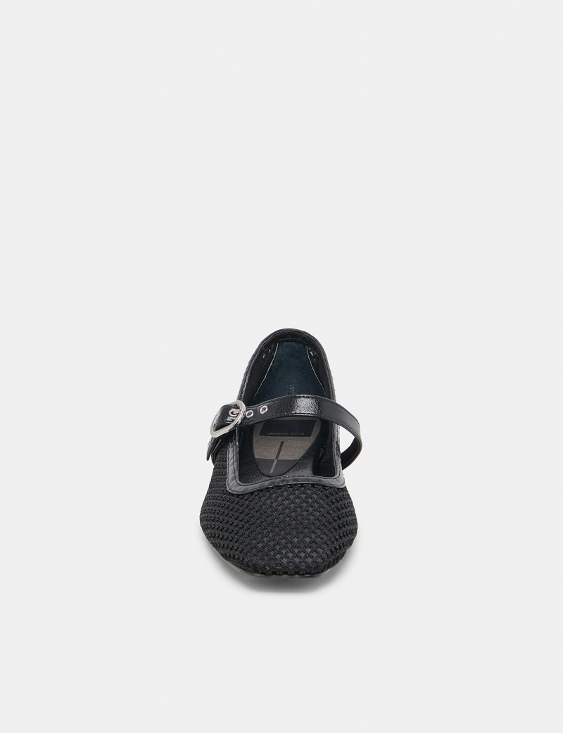 Rodni Woven Mesh Flat, Black