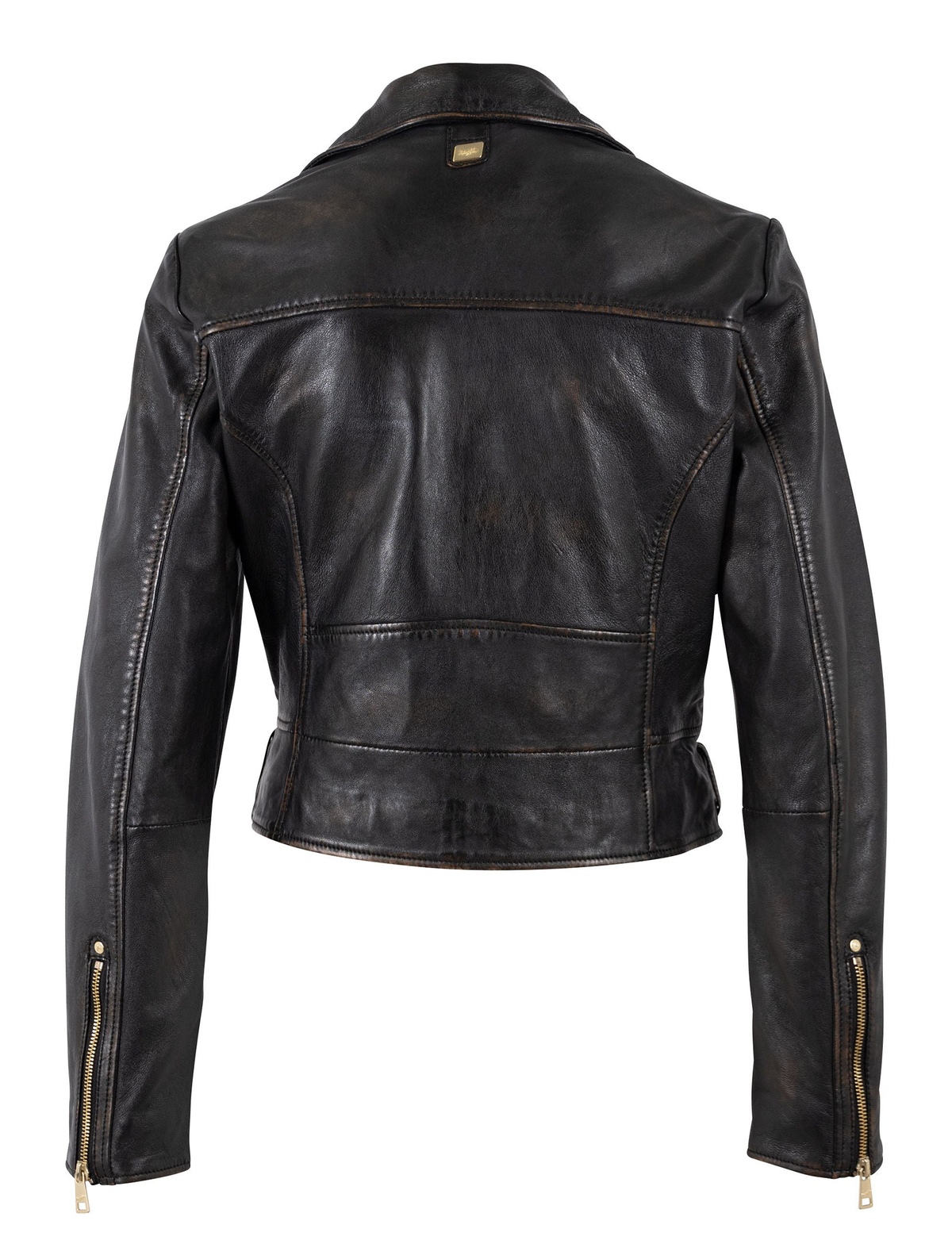 Hazie Biker Jacket, Antique Black