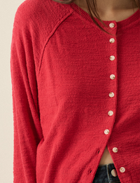 Outlander Cardigan, Red