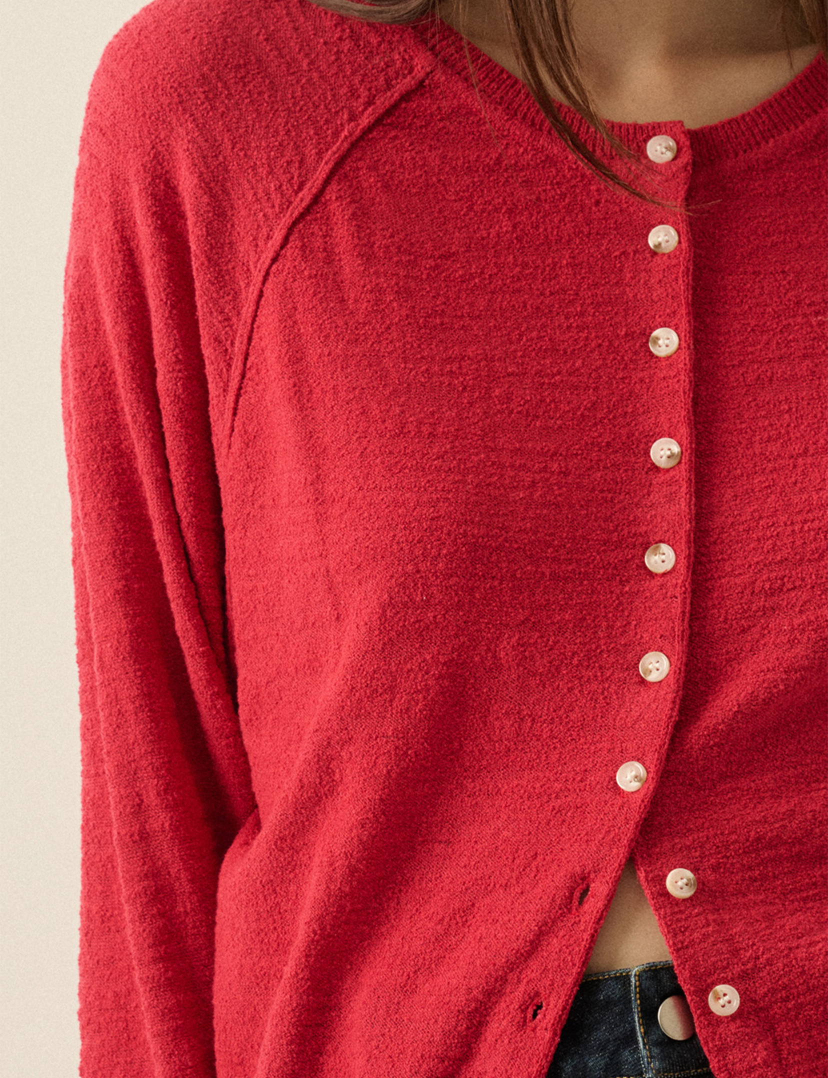 Outlander Cardigan, Red