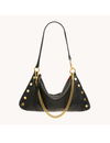 Kyle Medium Handbag, Black/Brushed Gold