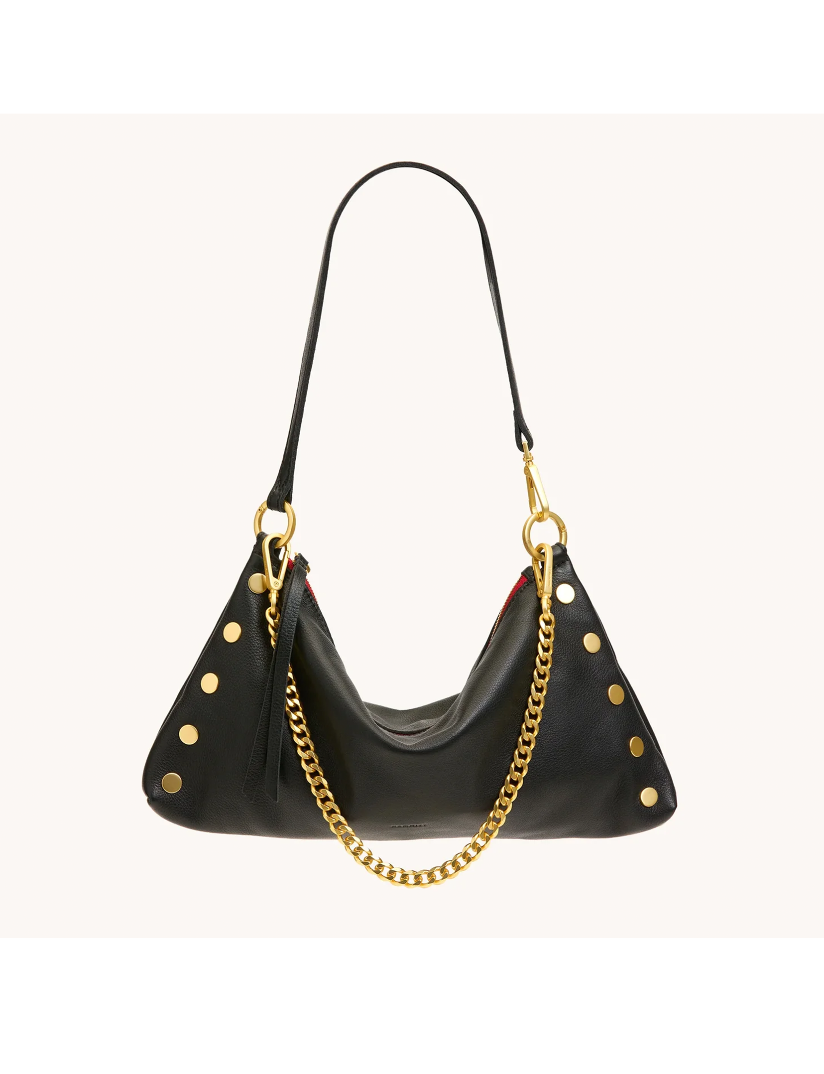 Kyle Medium Handbag, Black/Brushed Gold