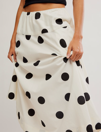 Betty Drop-Waist Skirt, Clean Ivory/Combo