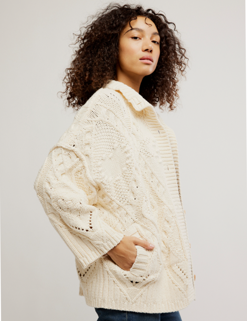 Heart You Cardigan, Ivory