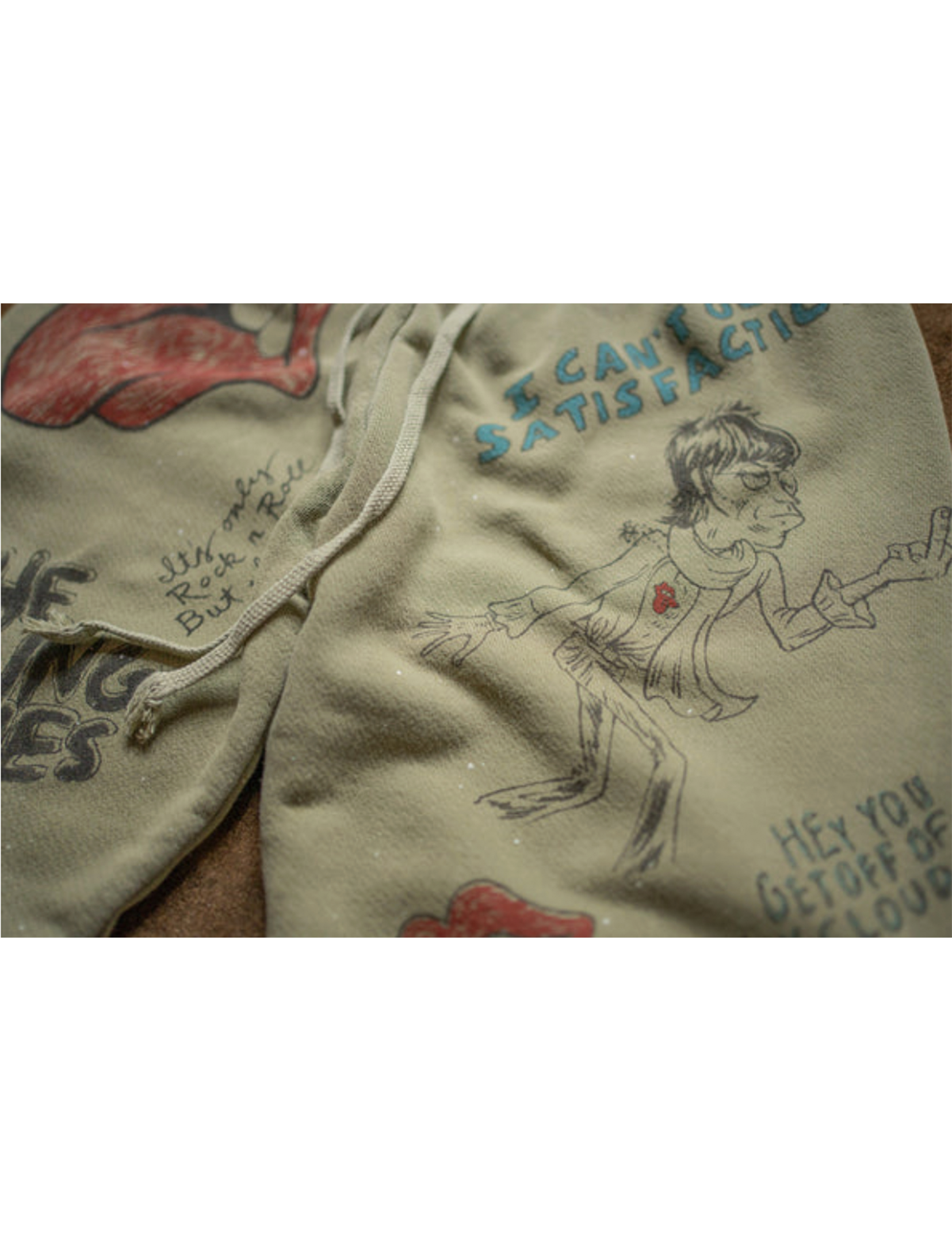 Rolling Stones Sketch Sweatpant, Fatigue