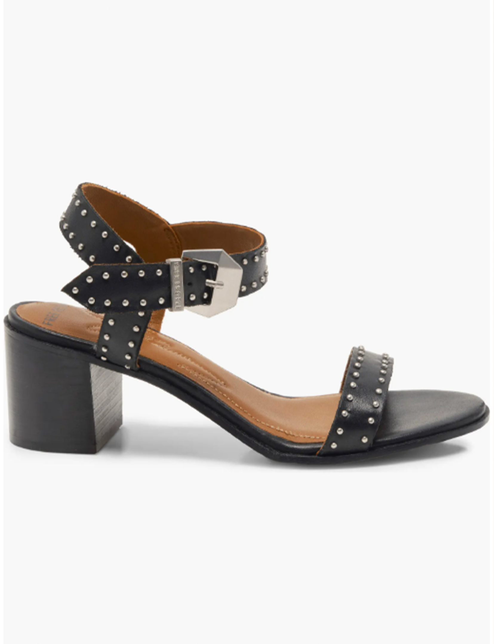 Buckle Up Block Heel, Black Tide Leather