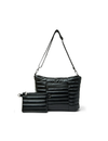 Two Faced Reversible Tote, Pearl Black