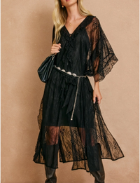 Echo Dunes Kimono, Black