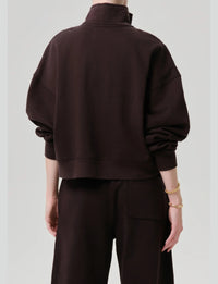 Mirelle Funnel Neck Pullover, Chocolate