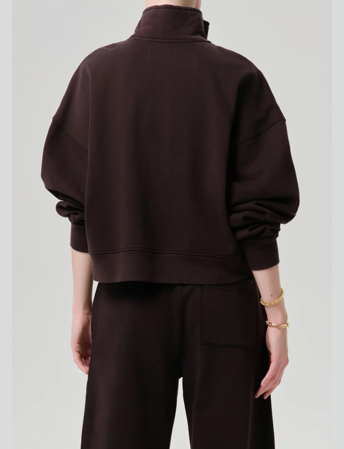 Mirelle Funnel Neck Pullover, Chocolate