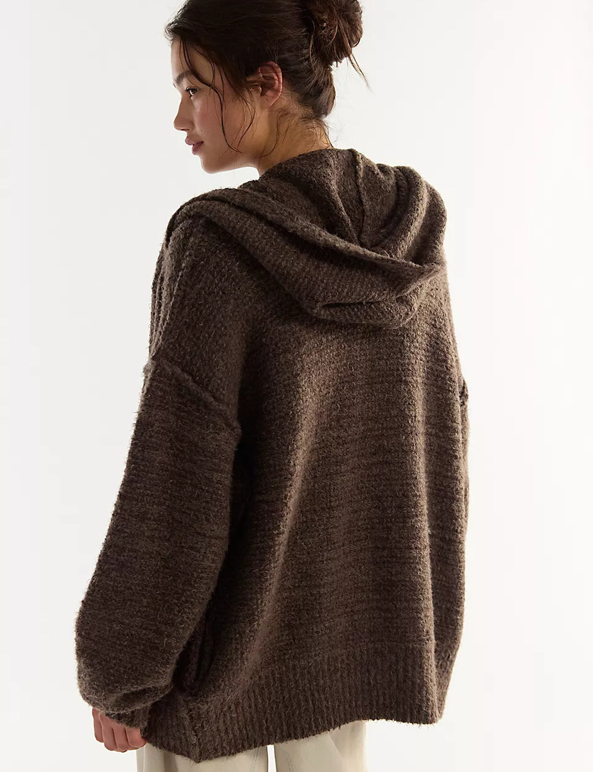 Thistle Hooded Cardi, Fudge/Combo