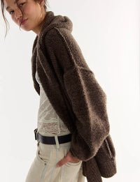 Thistle Hooded Cardi, Fudge/Combo