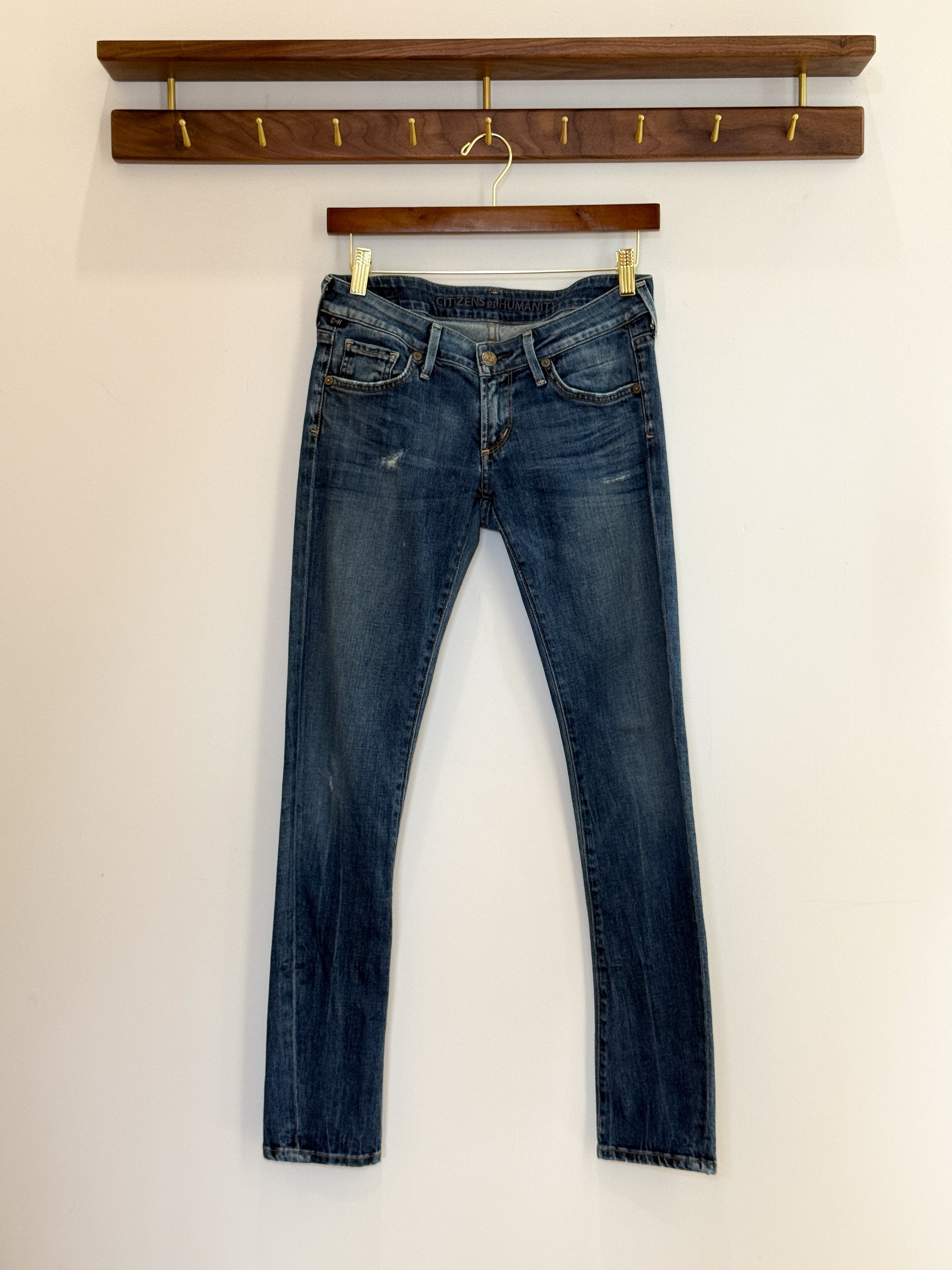 Citizens Of Humanity Low Rise Slim Jean, Dark Wash