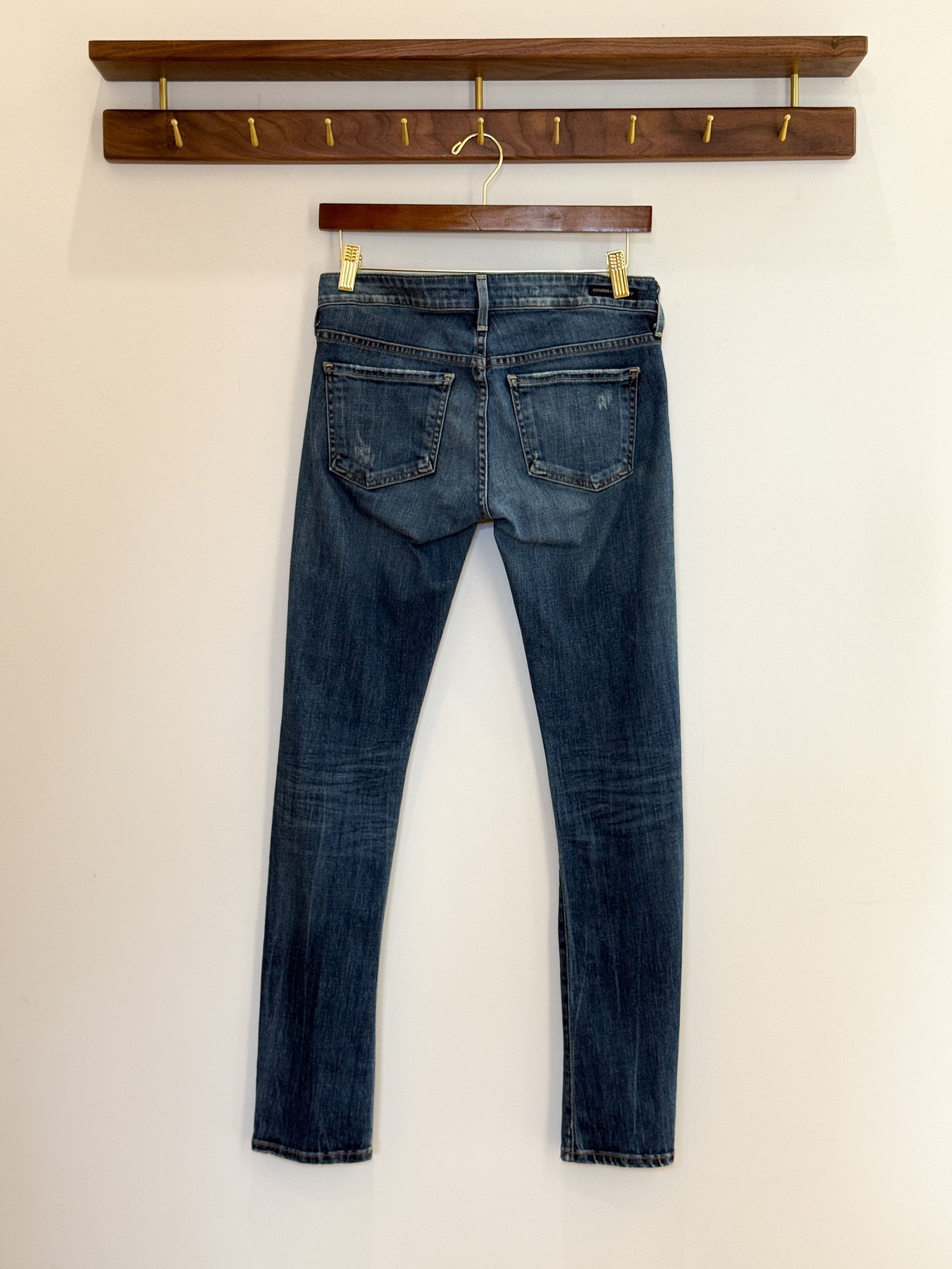 Citizens Of Humanity Low Rise Slim Jean, Dark Wash