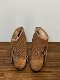 Koolaburra Fringe Boot, Tan Suede