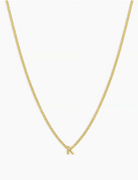 Wilder Mini Alphabet Necklace, Gold Plated