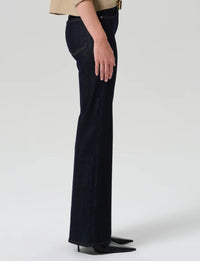 Lilah High Rise Long Bootcut, Inky Rinse