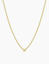 Wilder Mini Alphabet Necklace, Gold Plated