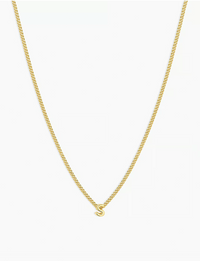 Wilder Mini Alphabet Necklace, Gold Plated