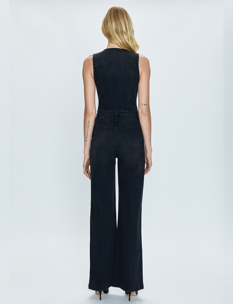 Aria Fitted Vest Jumpsuit, Mulholland