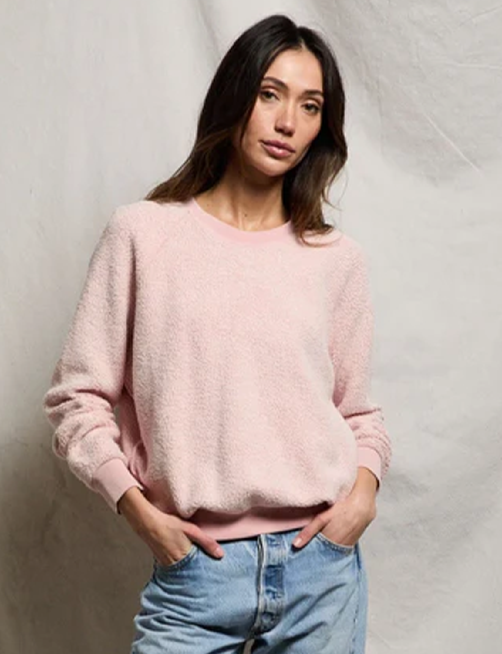 Ziggy Inside Out Sweatshirt, Vintage Pink