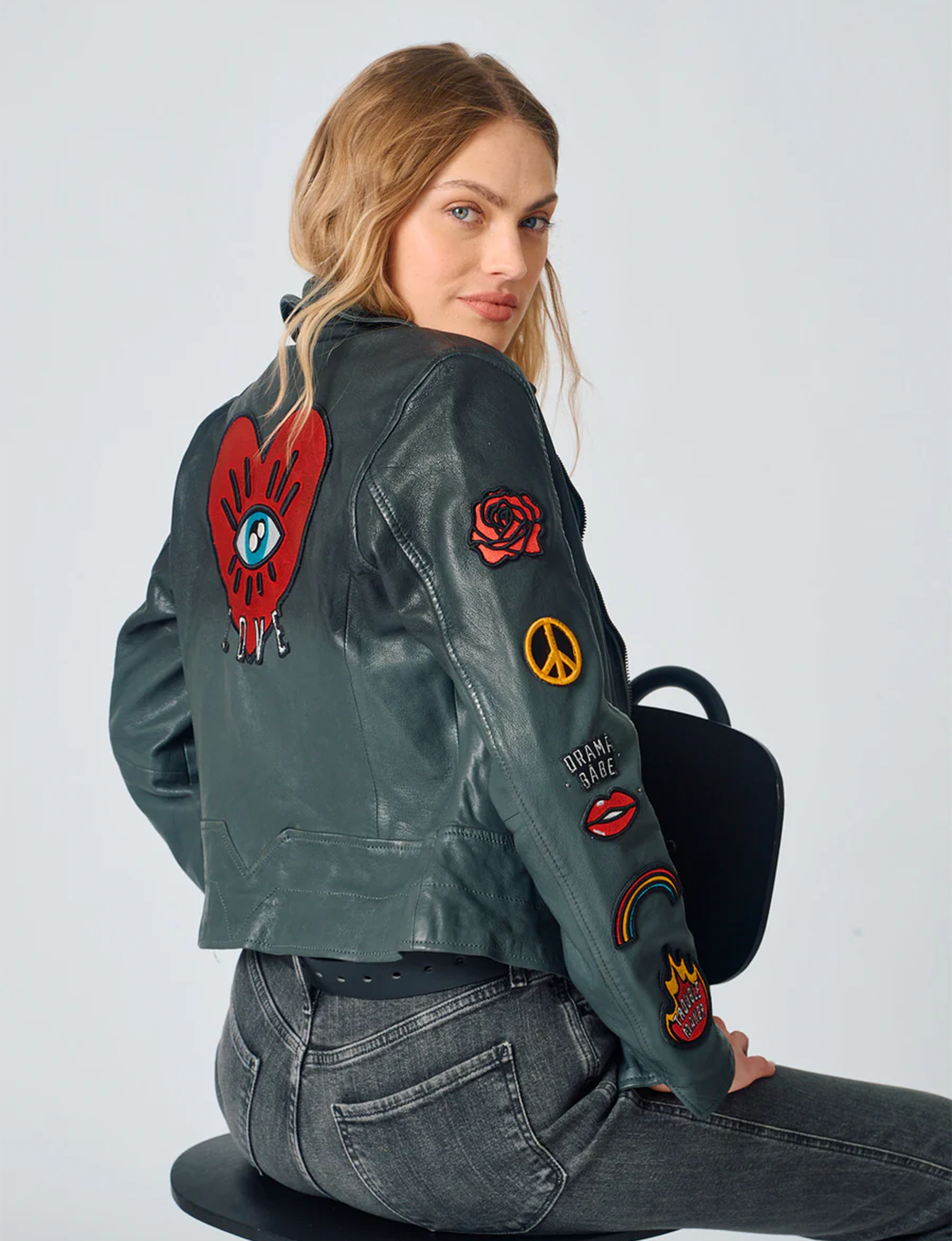 Cynthia Jacket, Black/Anthra