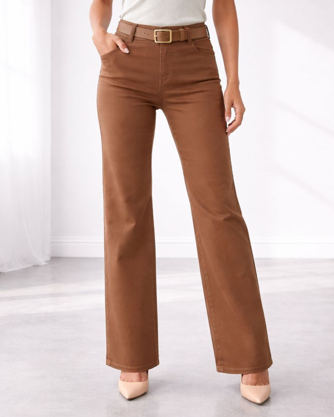 Amanda Flare Pant, Camel