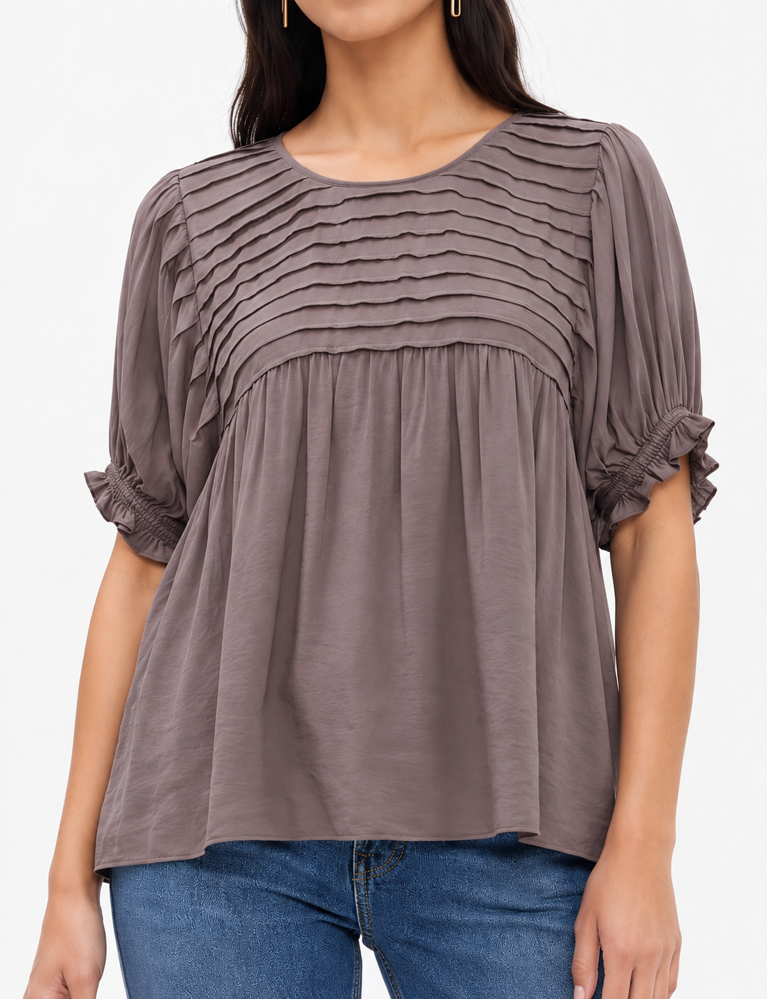Pintuck Top, Taro