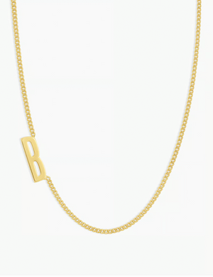 Wilder Alphabet Necklace, Gold Plated