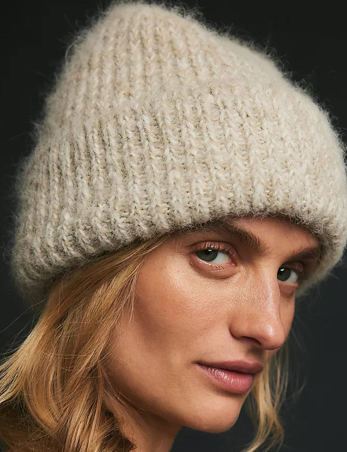 Frostline Beanie, Ivory