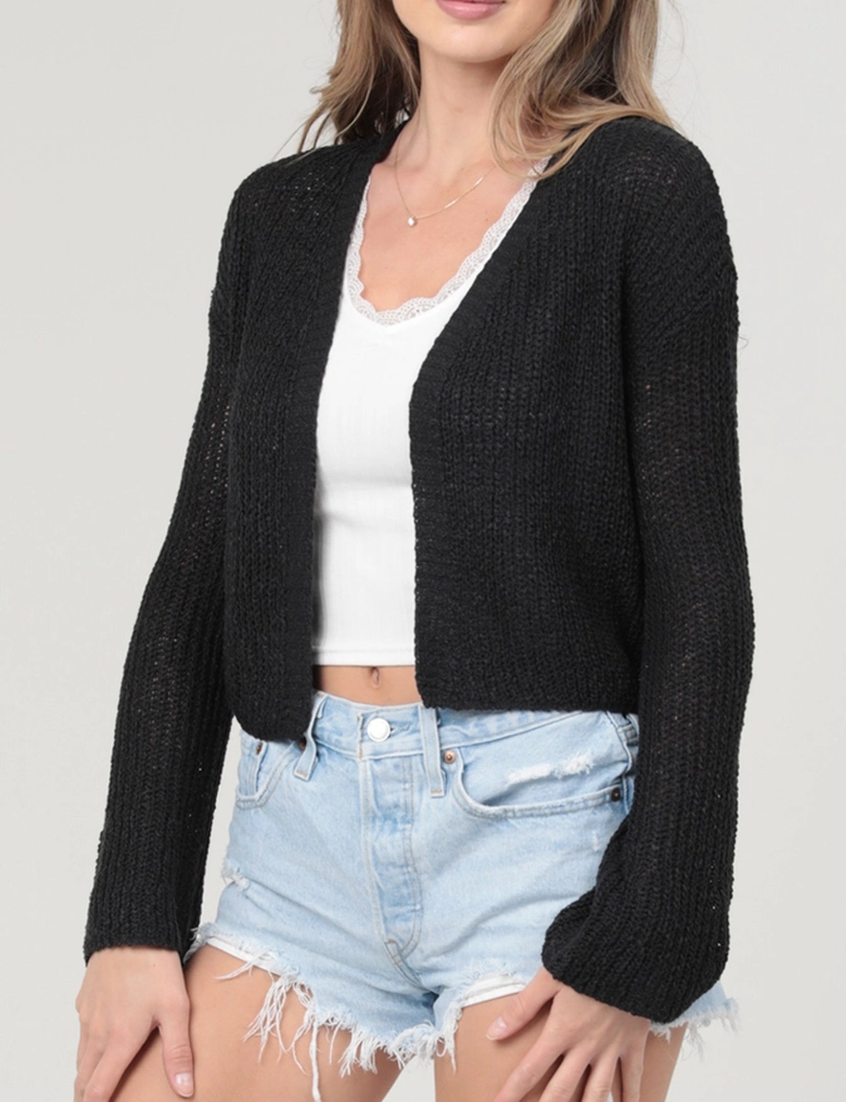Axis Flare Cardi, Black
