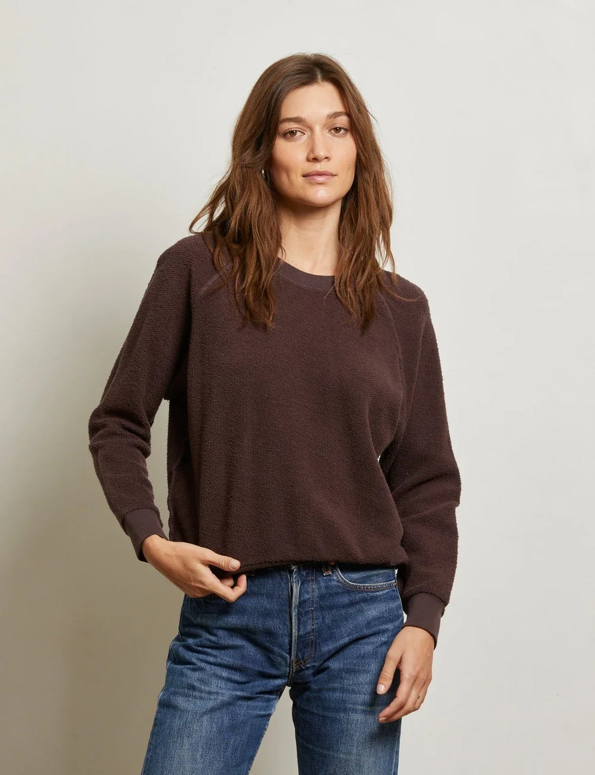 Ziggy Inside Out Sweatshirt, Cocoa