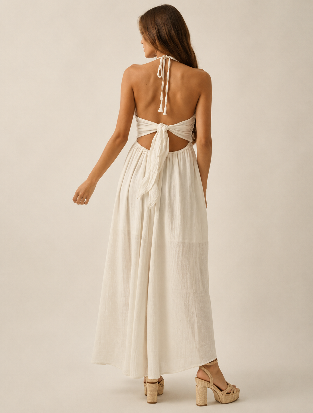 Senam Maxi Dress, Off White