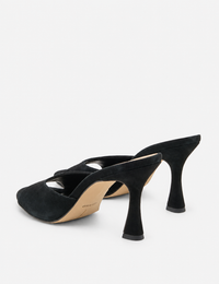 Rosha Heel, Onyx Suede