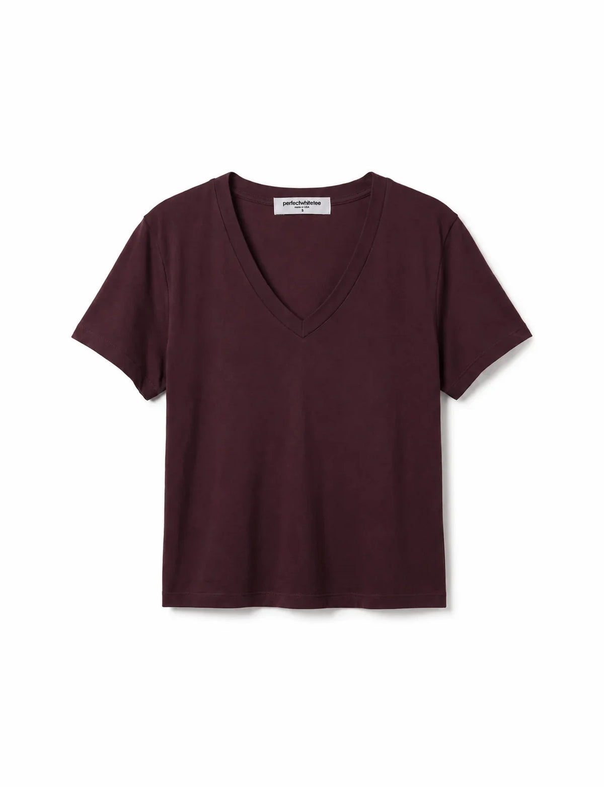 Hendrix V Neck Tee, Cherry Lacquer
