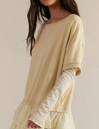 Tattered Love Tee, Summer Sand/Combo